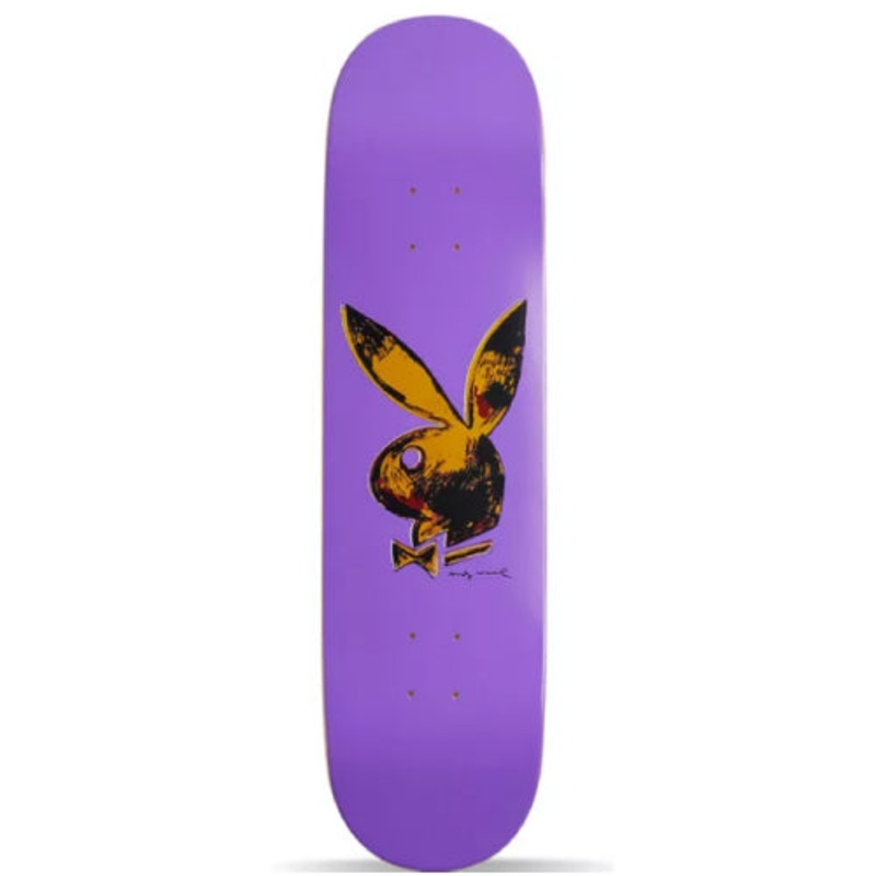 Color Bars X Andy Warhol X Playboy Violet Skateboard Deck 8.25″ 8.25″
