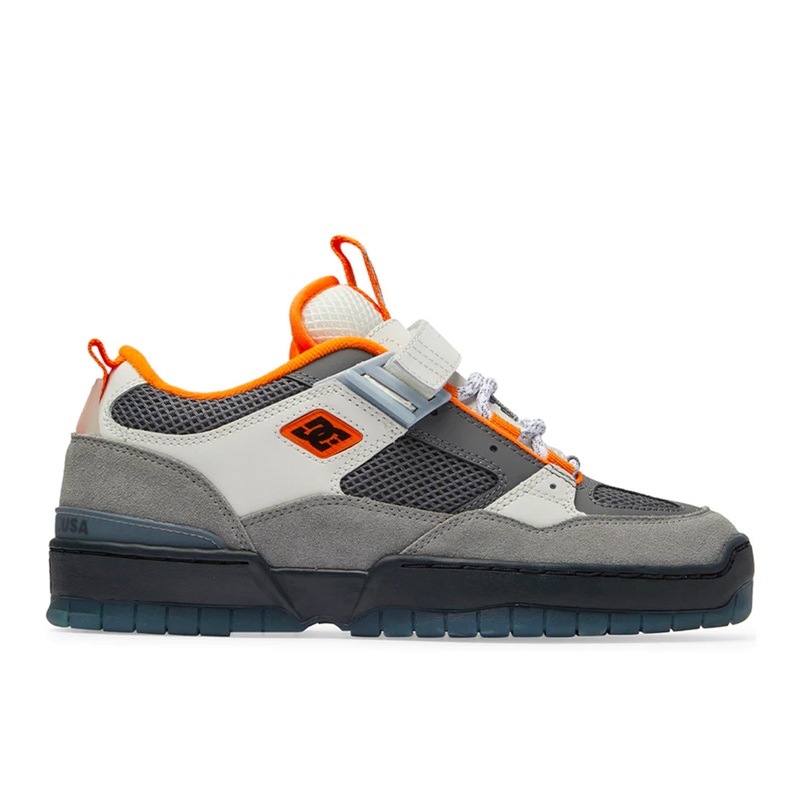 DC JS 1 Shoes – Grey/ Black/ Orange UK 6