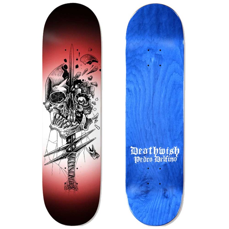 Deathwish Pedro Delfino Whiplash Skateboard Deck 8.5″ Deck only 8.5