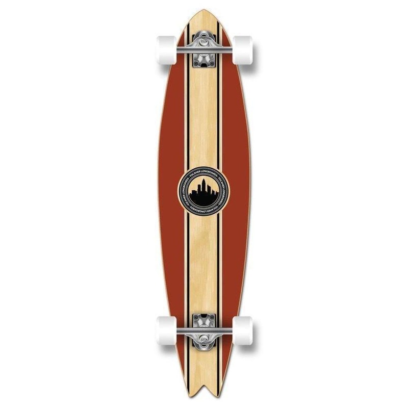 Fishtail Longboard 40 inch Crest from Punked – Complete Complete