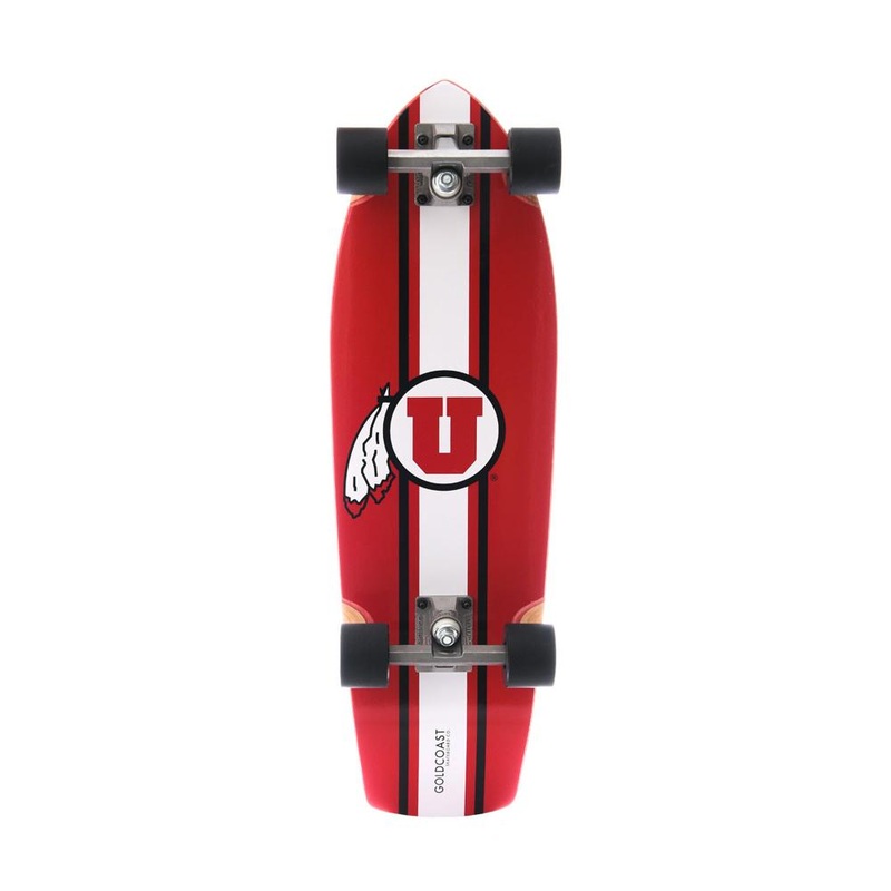 GoldCoast University Of Utah 28″ Cruiser Board with Kicktail Complete