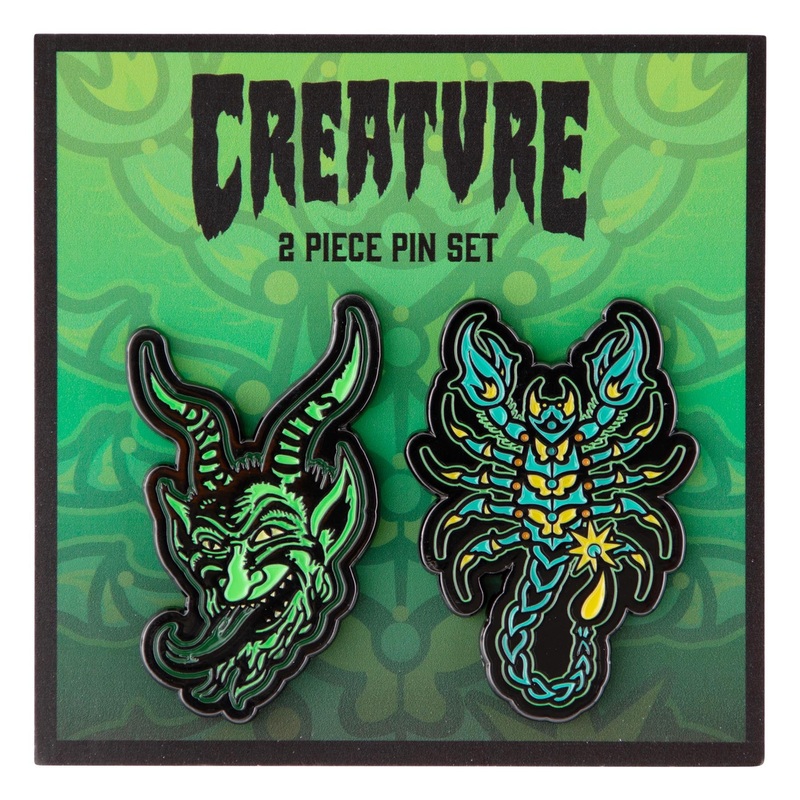 Hellion Creature 2X Pin Set Green/Black OS