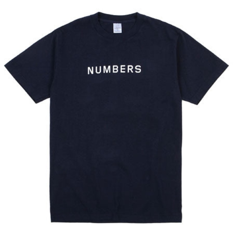 Numbers Edition Numbers Edition 12:45 Wordmark T Shirt Navy Medium