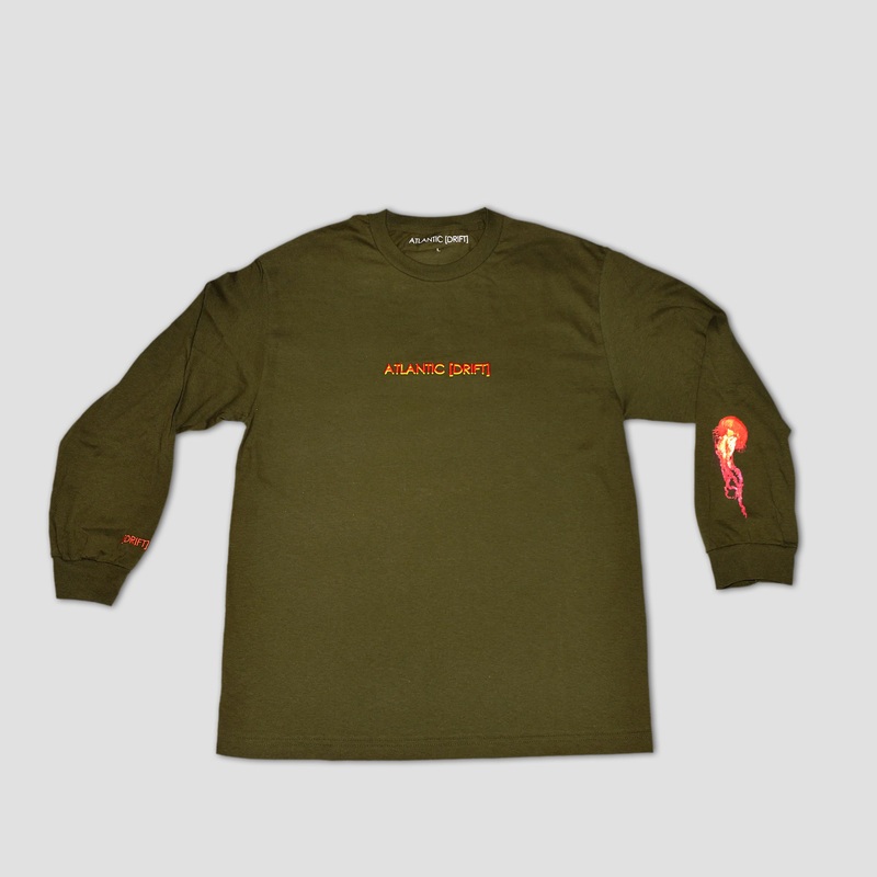 Atlantic Drift Long Sleeve T-Shirt Olive Small
