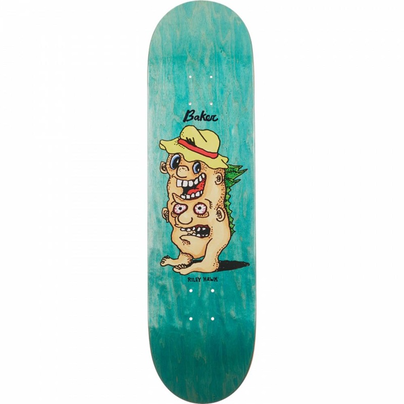 Baker Hawk Twins 8.25″ Blue Skateboard Deck