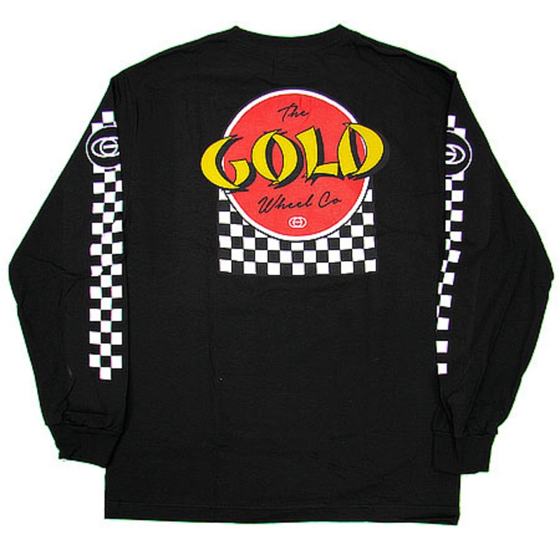 Gold Wheels Venice Long Sleeve T Shirt Black Extra Large