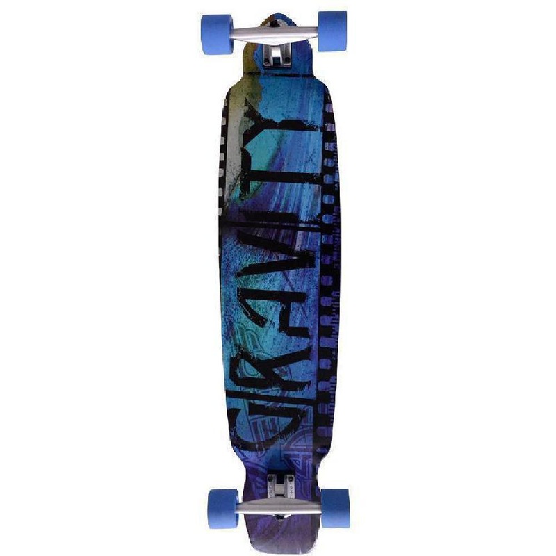 Gravity Top Mount Film Strip 43″ Longboard Skateboard Complete