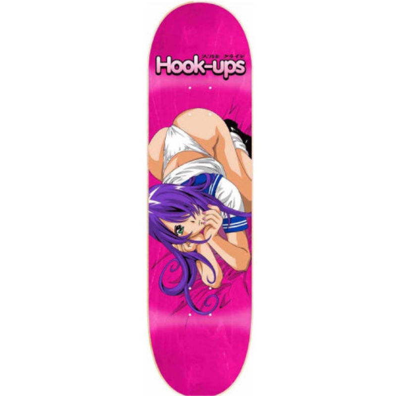 Hook-Ups School Girl Mika Skateboard Deck 8.5″ 8.5″ Lime Veneer