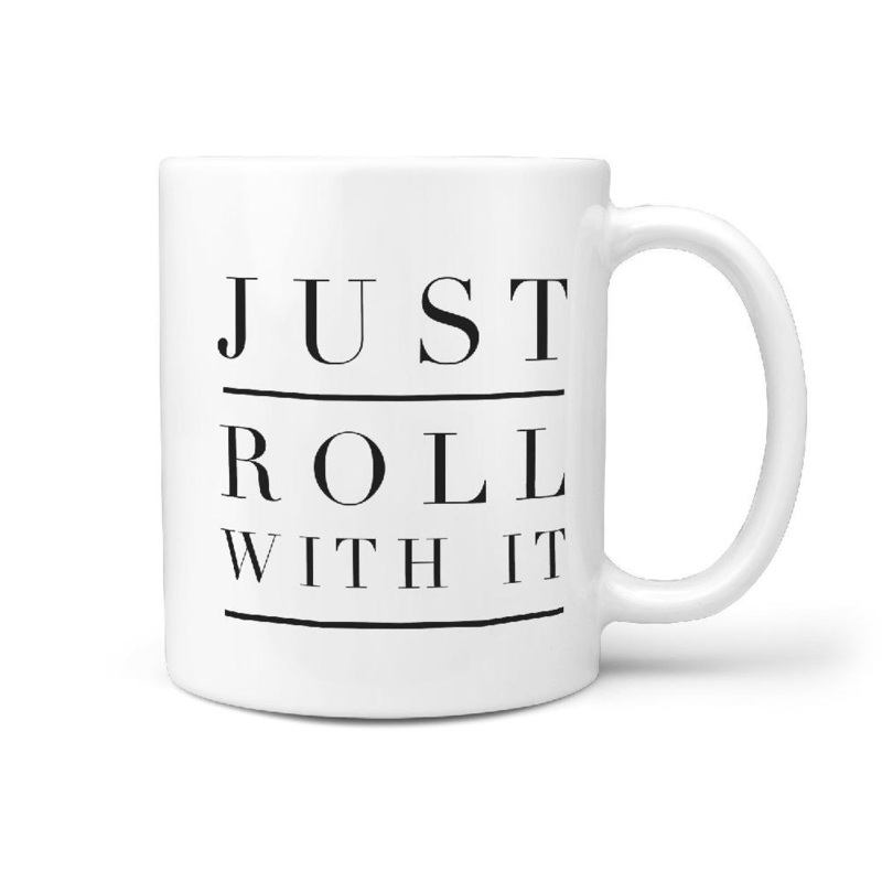 Just Roll With It – Skateboard Coffee Mug