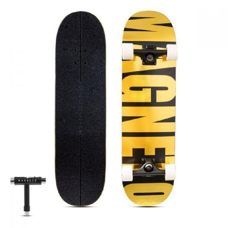 Magneto 8.5″ Gold SUV all-around Skateboard Complete