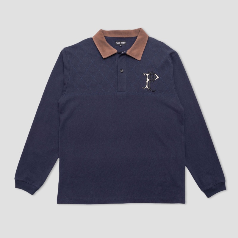 PassPort Monogram Polo Jersey Navy Small