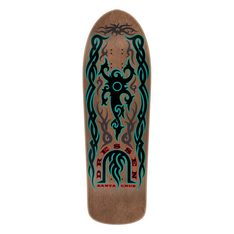 **Pre Order** Santa Cruz Eric Dressen Tribal Brown Stain Skateboard Deck