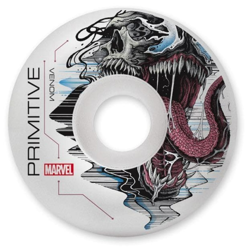Primitive x Marvel Venom Skateboard White Wheels 52MM 101A 52mm