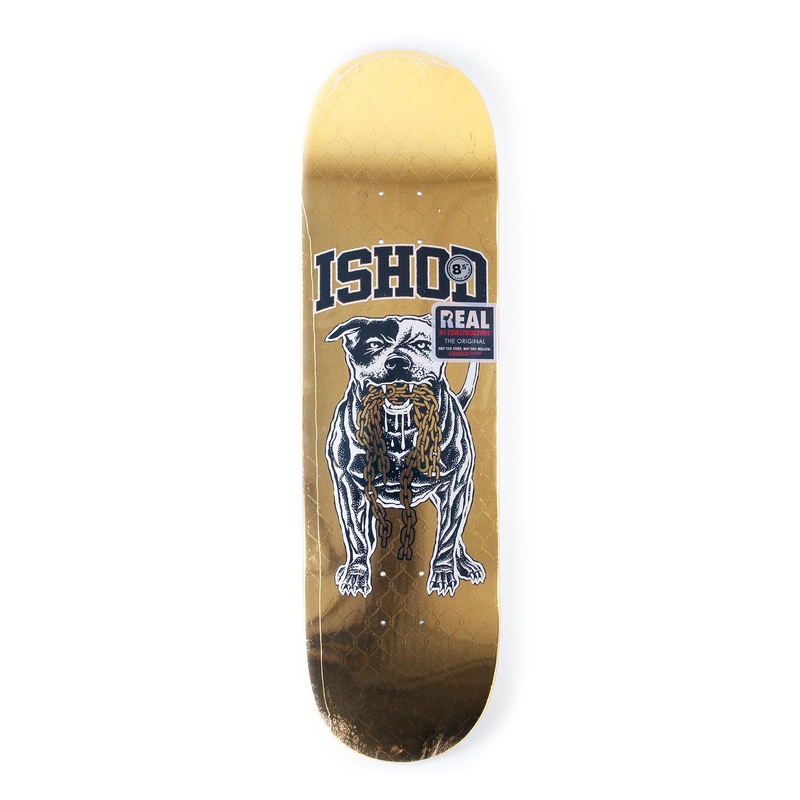 Real – 8.5″ V2 (Rare) Ishod Good Dog SSD24 Deck – Gold Foil 8.5″