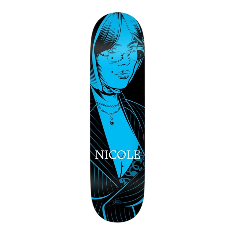 Real Skateboard Deck Nicole Hause Crush Twin Nose 8.25″ 8.25