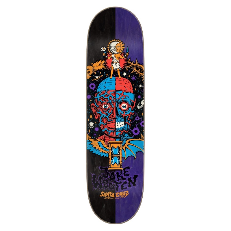 SANTA CRUZ SKATEBOARDS WOOTEN 8.5 CREST VX DECK