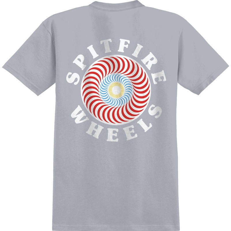 Spitfire OG Classic Fill Short Sleeve T-Shirt Medium Gravel