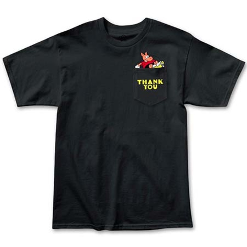 Thank You Skateboards Oasis Pocket T Shirt Black Medium