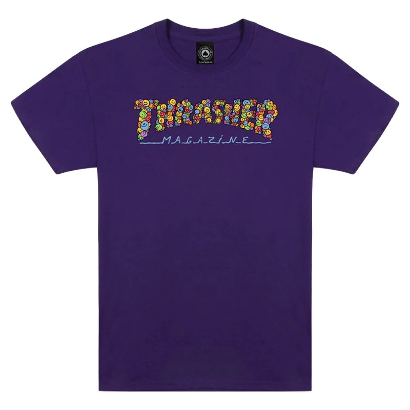 Thrasher Smile by Spanky Tee Purple S