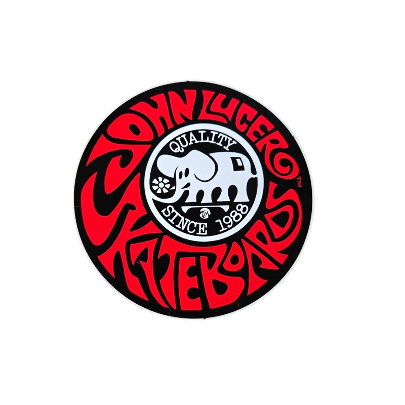 Vintage 80s John Lucero STICKER – RED
