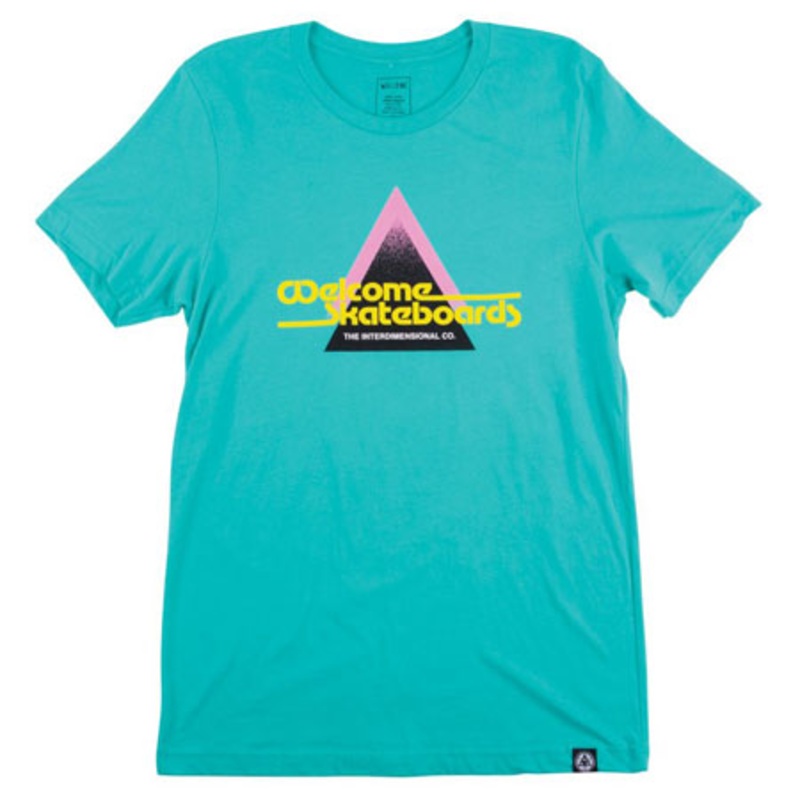 Welcome Skateboards Interdimensional T Shirt Teal Medium