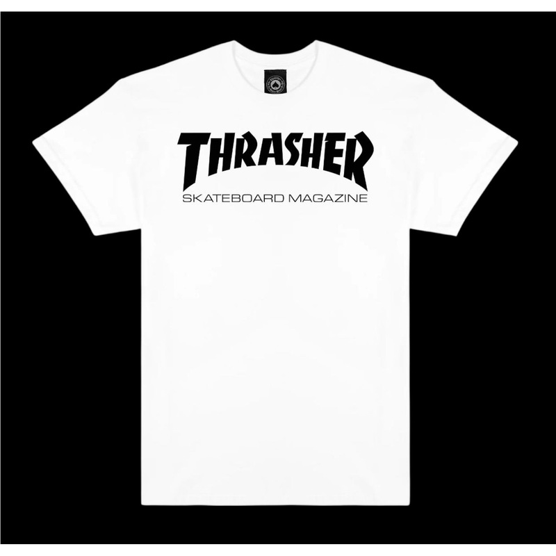 XL Thrasher Magazine Skateboard Shirt – WHITE