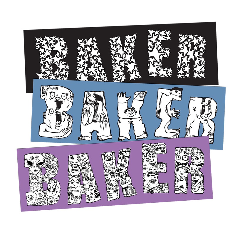 BAKER “GET LOST” 3 PACK STICKERS