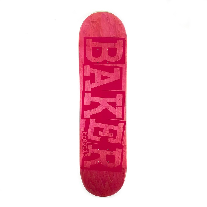 Baker Skateboards  Theotis Beasley Ribbon Skateboard Deck Pink Veneer – 8″ 8″