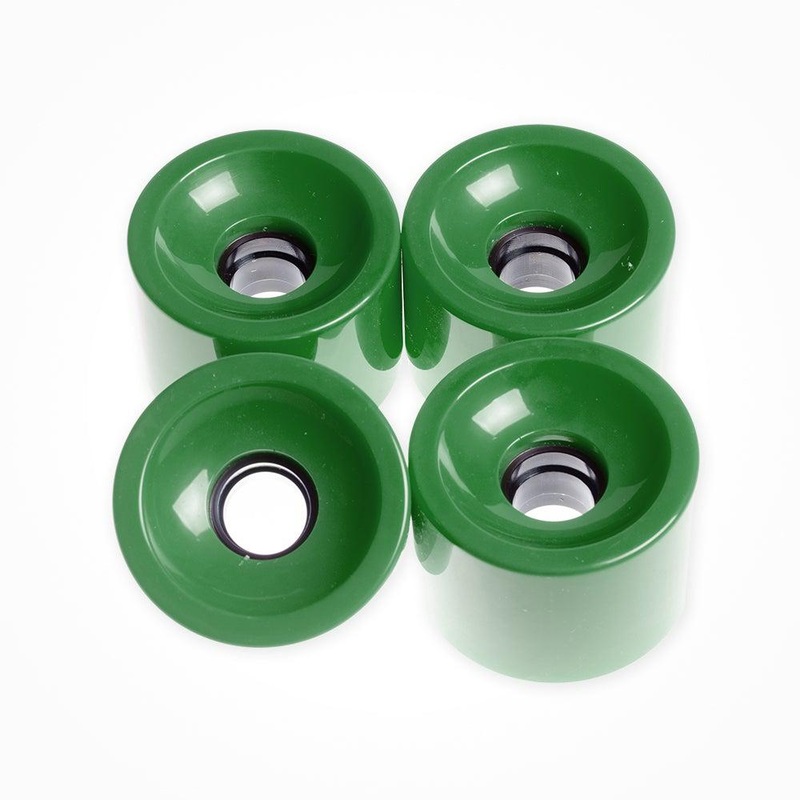 Forest Green Square Lipped Longboard Wheels 70mm x 80a