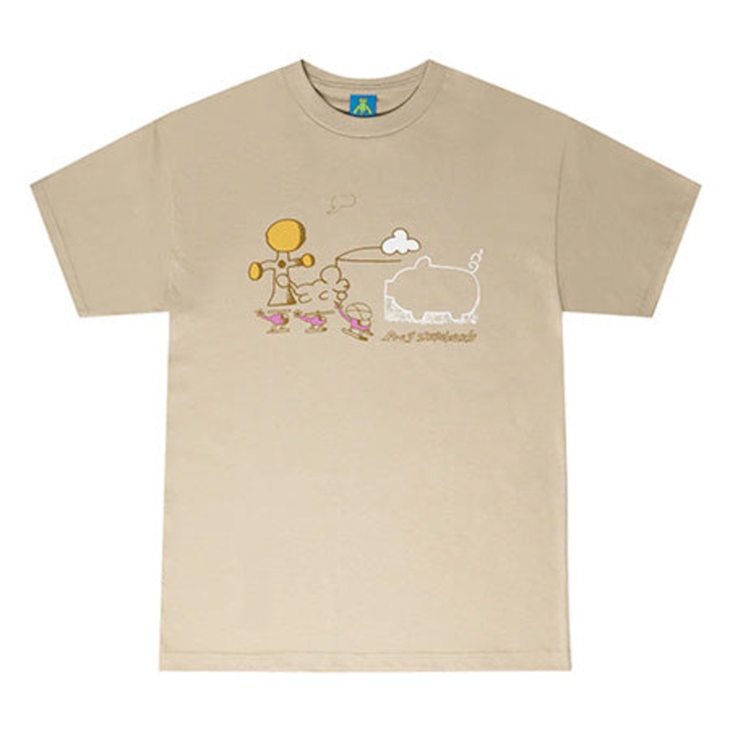 Frog Skateboards Cloud Landed T Shirt Sand Extra Large