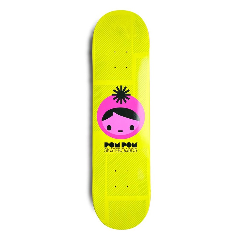 Pompom Pink Lemonade Skateboard Deck 7.25″