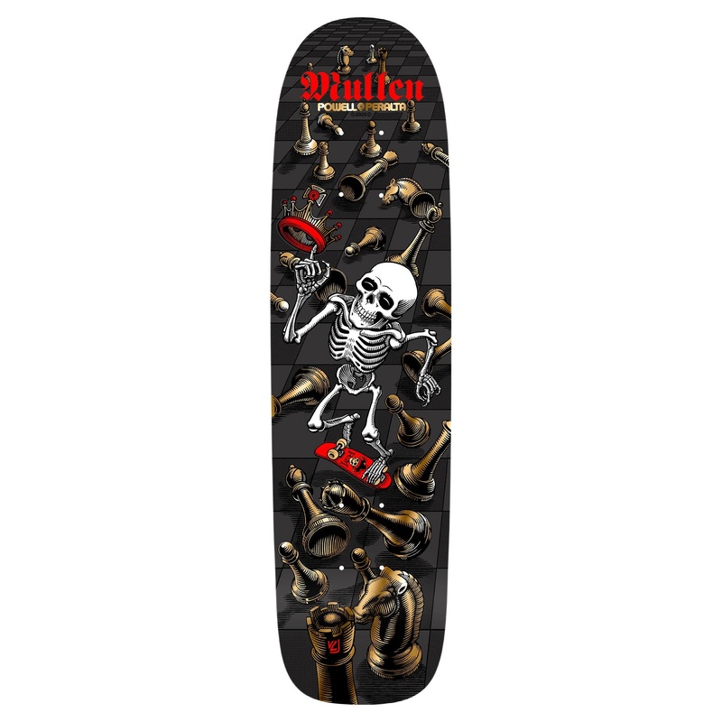 Powell Peralta Bones Brigade Series 16 Mullen Black Deck 7.4