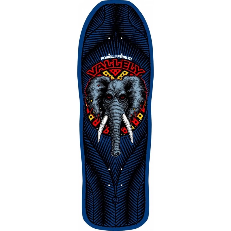 Powell Peralta Vallely Elephant Skateboard Deck Navy 9.85 9.85