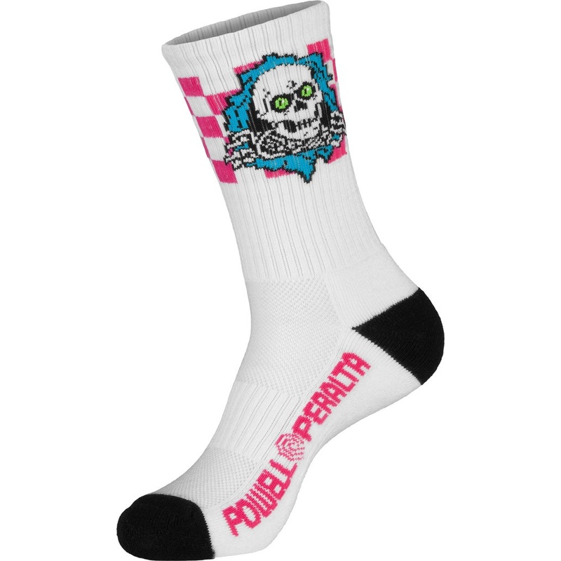 POWELL RIPPER CHECKER STRIPES BLUE/PINK/WHITE SOCKS