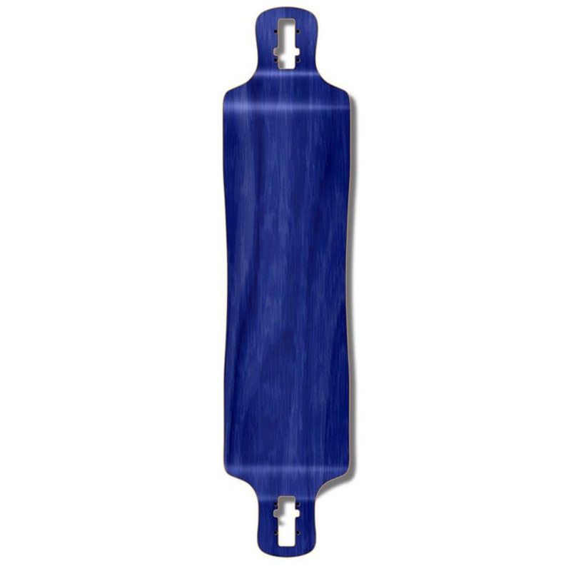 Punked Lowrider Stained Blue 40″ Drop Through Longboard Deck Deck
