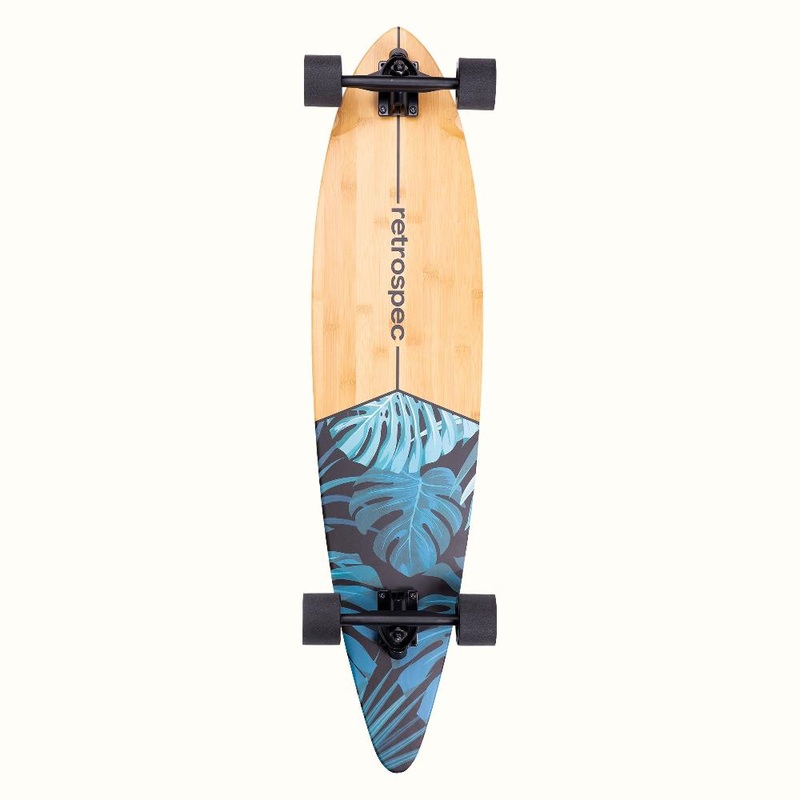 Retrospec Zed Dark Tropics 41″ Pintail Longboard Complete