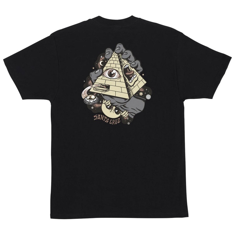 Santa Cruz Knibbs Invasion Hand T Shirt Black Medium