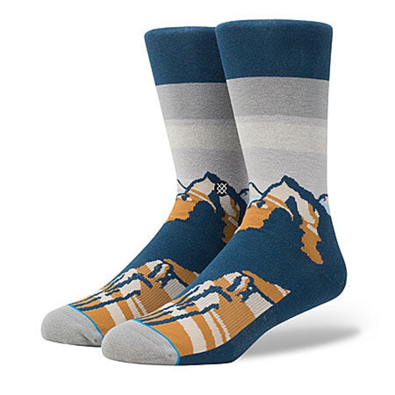 Stance Canyons Crew Socks Gray Large