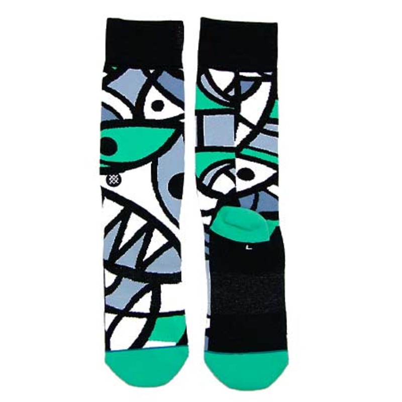 Stance Karate Chop Crew Socks Black Large