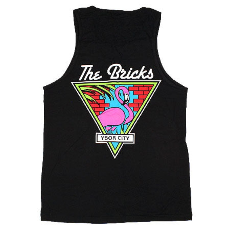 The Bricks Flamingo Tank Top Black Small