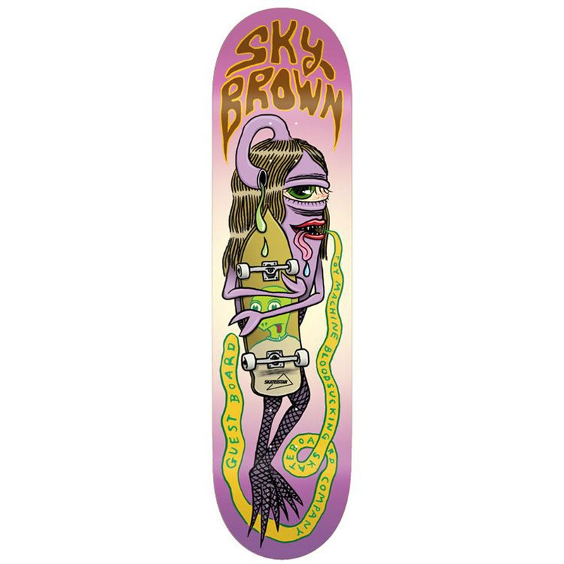 TOY MACHINE BROWN “GUEST” 8.25″ SKATEBOARD DECK