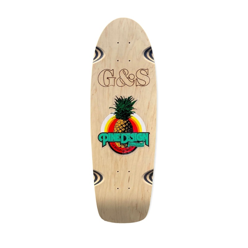 G&S Pine Design 1 Reissue Skateboard Deck – NATURAL
