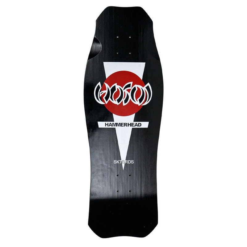 HOSOI Hammerhead reissue skateboard Deck BLACK 10.5 X 31