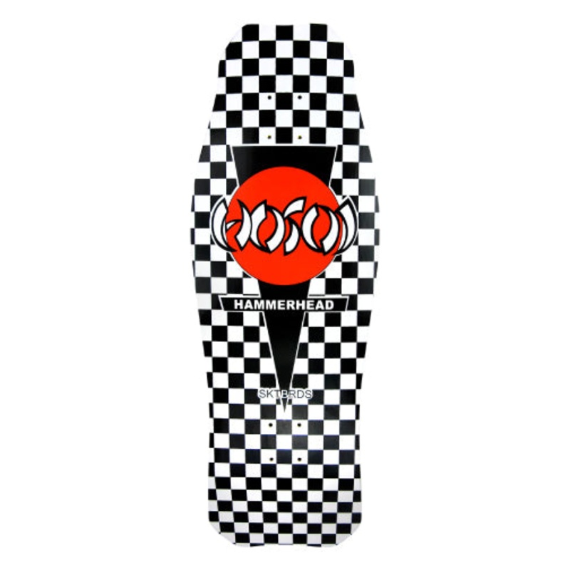 Hosoi OG Classic Hammerhead Reissue Skateboard Deck Black Checkerboard 10.5″ 10.5″