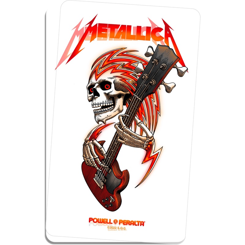 Powell Peralta x Metallica Official Collab Sticker