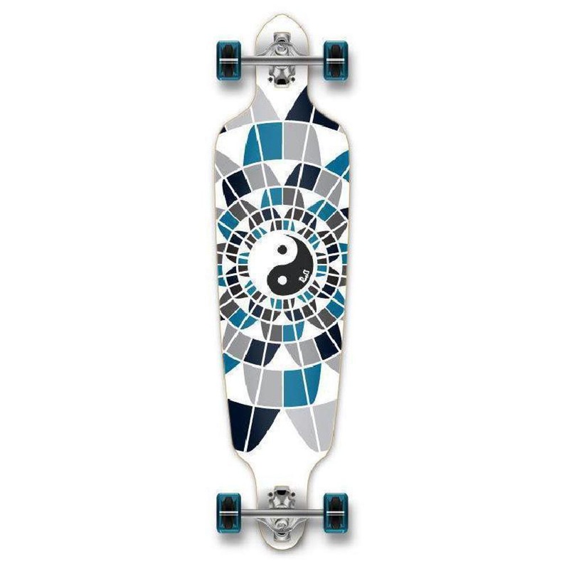 Punked Yin Yang Drop Through 40″ Longboard Complete