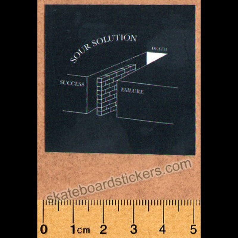 Sour Solution Skateboards Skateboard Sticker  – Success, Failure, Death