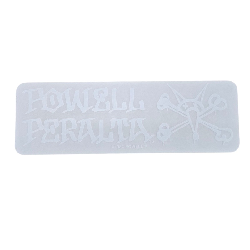 Vintage Powell Peralta VATO RAT BONES 1984 Sticker – WHITE ON CLEAR