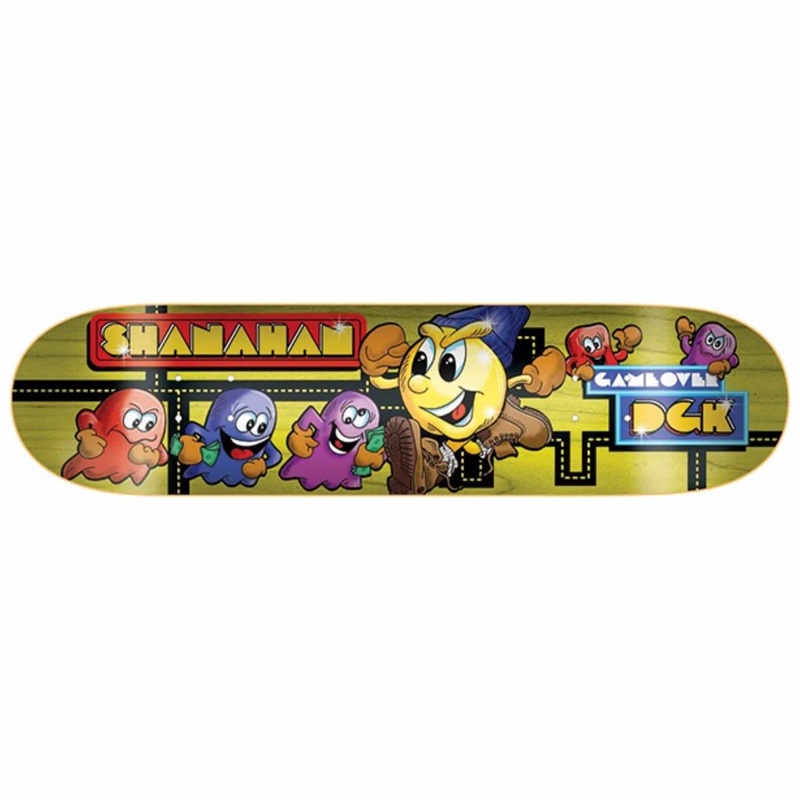 DGK SKATEBOARDS SHANAHAN PAC MAN GAME OVER DECK 8.25