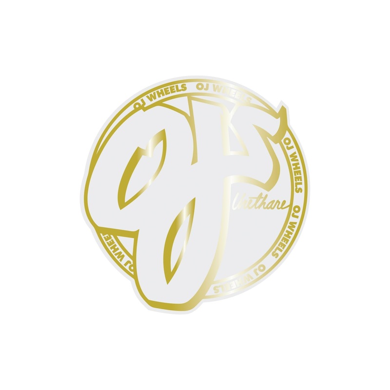 Gold Logo 3.5in OJ Stickers (25 Pack) Gold 3.5 in